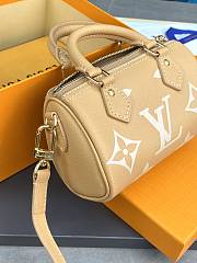 LV Nano Speedy bag  Orange yellow 16*10*7.5cm - 5