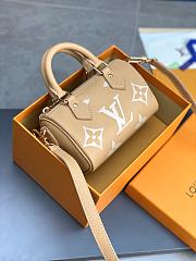 LV Nano Speedy bag  Orange yellow 16*10*7.5cm - 3