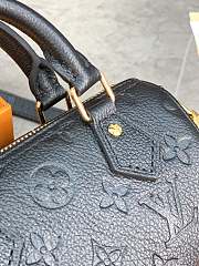 LV Nano Speedy bag Pure black 16*10*7.5cm - 5