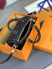 LV Nano Speedy bag Pure black 16*10*7.5cm - 2