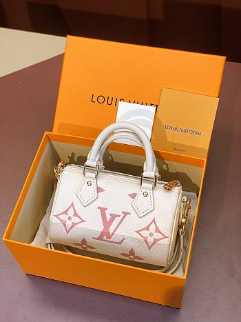 LV Nano Speedy  white 16*10*7.5CM