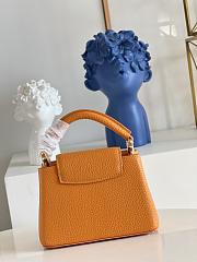 Louis Vuitton  M48864 Capucines  Orange  bag 21*14*8cm - 5