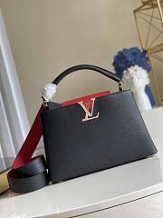 Louis Vuitton  M57518  Taurillon Capucines black bag 27*18*9cm - 1