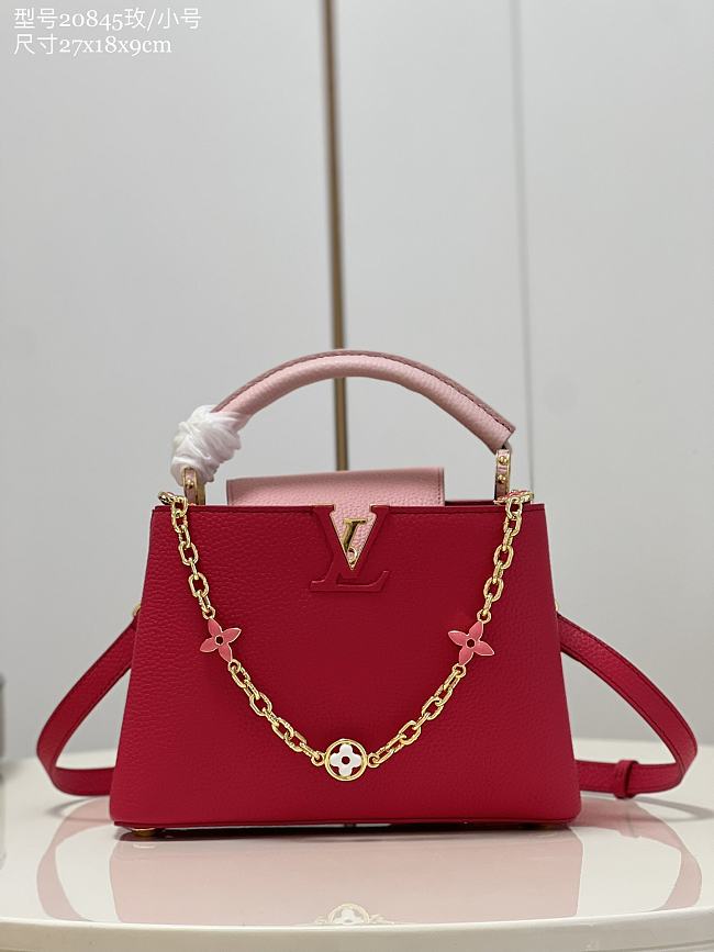 Louis Vuitton M20845  Capucines red bag 27*18*9cm - 1