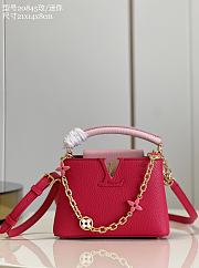 Louis Vuitton M20845 Capucines red bag 21*14*8cm  - 1