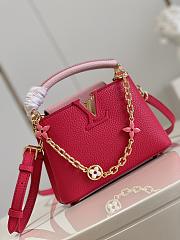 Louis Vuitton M20845 Capucines red bag 21*14*8cm  - 5