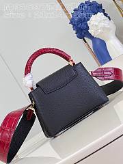 Louis Vuitton M91697  Capucines Wine red bag  21*14*8cm - 4