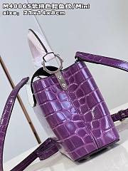 Louis Vuitton M48865 Capucines purple bag Mini 21*14*8cm - 4