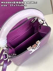 Louis Vuitton M48865 Capucines purple bag Mini 21*14*8cm - 2