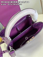 Louis Vuitton M48865 Capucines purple bag BB  27*18*9cm  - 5