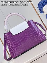 Louis Vuitton M48865 Capucines purple bag MM  31.5*20*11cm - 5