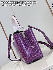 Louis Vuitton M48865 Capucines purple bag MM  31.5*20*11cm - 4