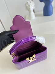 Louis Vuitton Capucines purple tote Chain bag  21*14*8cm - 2