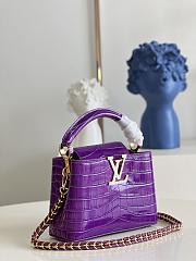 Louis Vuitton Capucines purple tote Chain bag  21*14*8cm - 4