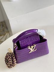 Louis Vuitton Capucines purple tote Chain bag  21*14*8cm - 5