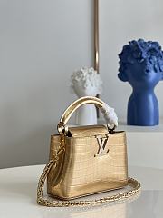 Louis Vuitton Capucines golden tote bag 21*14*8cm - 2