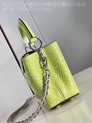 Louis Vuitton Capucines nano Mini green bag Chain  21*14*8cm - 2