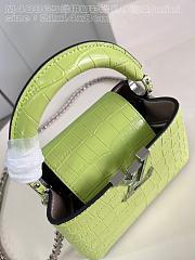 Louis Vuitton Capucines nano Mini green bag Chain  21*14*8cm - 5