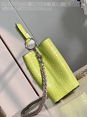 Louis Vuitton Capucines nano BB green bag Chain 27*18*9cm  - 2