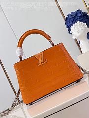 Louis Vuitton Capucines nano BB orange bag Chain  27*18*9cm - 1