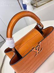 Louis Vuitton Capucines nano BB orange bag Chain  27*18*9cm - 4