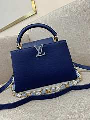 Louis Vuitton Capucines  dark blue bag Chain 31.5*20*11cm - 1