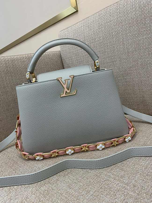 Louis Vuitton Capucines light blue bag Chain 31.5*20*11cm - 1