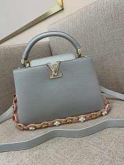 Louis Vuitton Capucines light blue bag Chain 31.5*20*11cm - 1