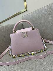 Louis Vuitton Capucines pink  bag Chain 31.5*20*11cm - 1