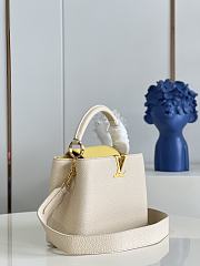 Louis Vuitton Capucines bag M59882 Milk white and yellow 27*18*9cm - 5