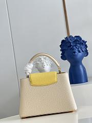 Louis Vuitton Capucines bag M59882 Milk white and yellow 27*18*9cm - 2