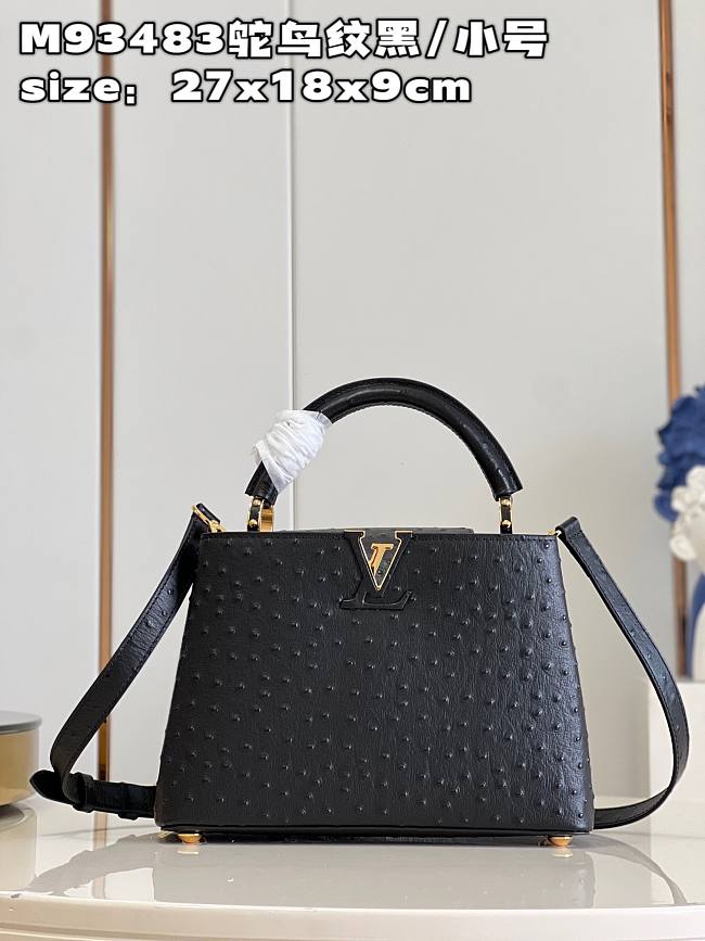 Louis Vuitton Capucines BB bag M93483 black  27*18*9cm - 1