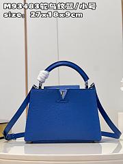 Louis Vuitton Capucines BB bag M93483 Royal blue 27*18*9cm - 1