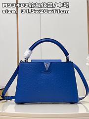 Louis Vuitton Capucines MM bag M93483 Royal blue  31.5*20*11cm - 1