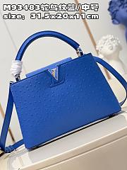 Louis Vuitton Capucines MM bag M93483 Royal blue  31.5*20*11cm - 2