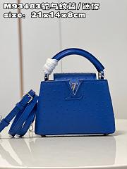 Louis Vuitton Capucines Mini  bag M93483 Royal blue 21*14*8cm - 1