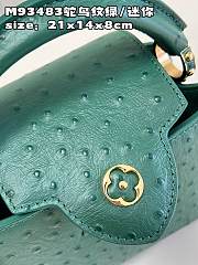 Louis Vuitton Capucines Mini bag M93483 emerald 21*14*8cm - 3