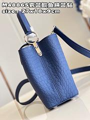 Louis Vuitton Capucines BB bag M48865 Mist blue crocodile with blue diamonds  27*18*9cm - 2