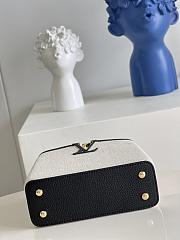 Louis Vuitton Capucines Mini  bag M48865 Black canvas embroidery  21x14x8 cm - 4