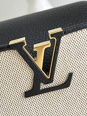 Louis Vuitton Capucines Mini  bag M48865 Black canvas embroidery  21x14x8 cm - 2