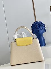 Louis Vuitton Capucines bag M59883  Milk white and yellow  31.5*20*11cm - 4