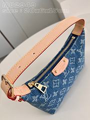 Louis Vuitton  M82949 Hills Pochette Blue Denim bag 20.5*6*16cm - 3