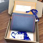 Louis Vuitton  M61692 Pochette Voyage Navy blue  bag    27*21*5cm - 5