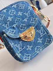 Louis Vuitton M82948 Fairfax Pochette Denim Blue  14*18*2.7cm - 5