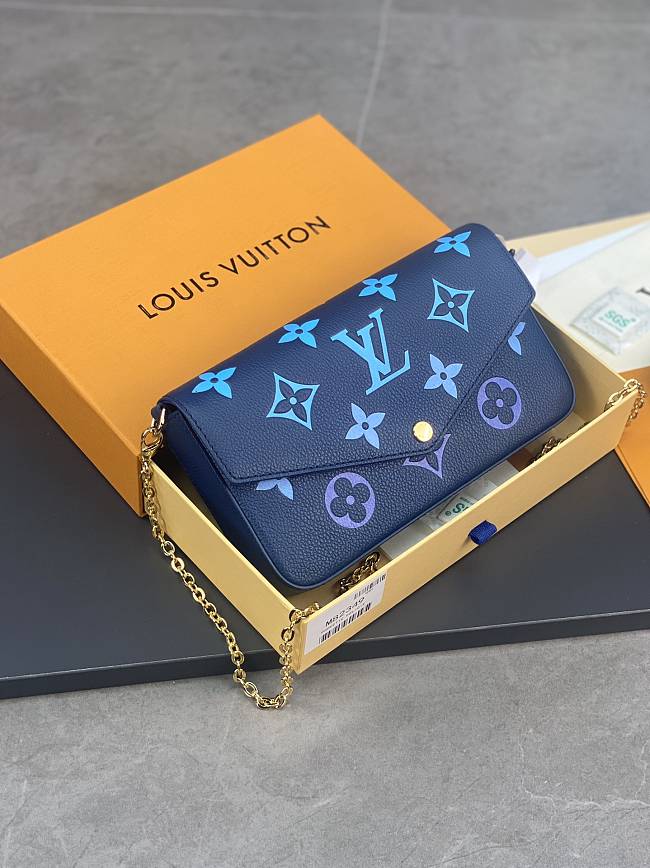 Louis Vuitton Pochette Félicie dark blue 21*12*3cm - 1