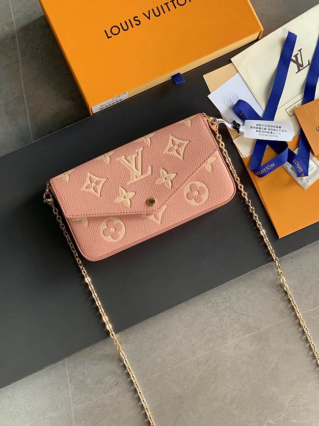 Louis Vuitton M81759  Pochette Félicie  pink  21*12*3cm - 1