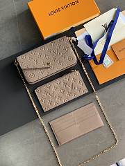 Louis Vuitton M81759 Pochette Félicie  brown  21*12*3cm - 2