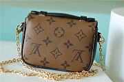 Louis Vuitton  Micro Pochette Métis bag light brown chain   14*11*3.5cm - 3