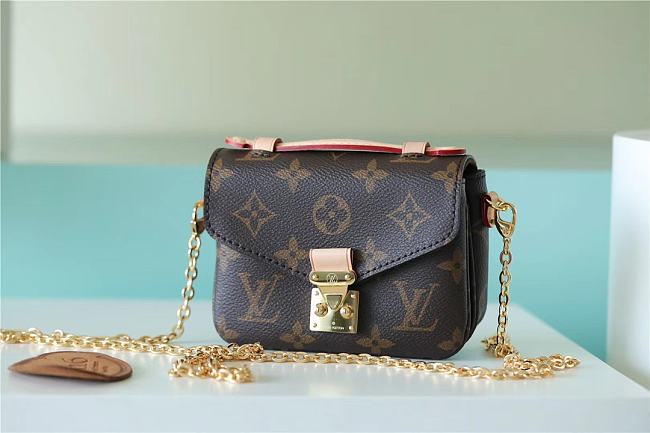 Louis Vuitton  Micro Pochette Métis bag dark brown chain   14*11*3.5cm - 1