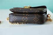 Louis Vuitton  Micro Pochette Métis bag dark brown chain   14*11*3.5cm - 4